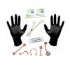 BodyJewelryOnline Professional Piercing Kit 12-Pieces for Belly Tongue Nipple Lip Nose 18G 16G 14G (Rose Gold Tone) view 1