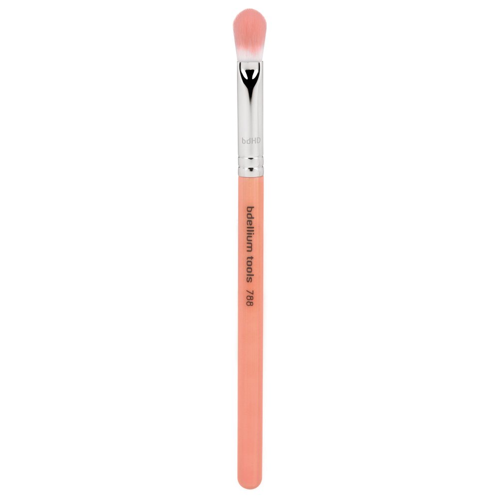 Bdellium Tools Professional Makeup Brush - Pink Bambu Series 788 BDHD Phase III Blending/Concealing - With Mix of Soft Synthetic & Natural Fibers, For Blend & Soften (Pink, 1pc)