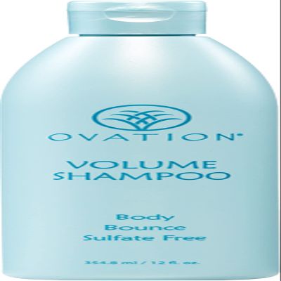 Ovation Hair Volume Shampoo - For Voluminous, Bouncy Hair - 12 oz - Gentle Cleansing and Helps Removes Excess Hair Oil - For Fine, Thin Hair - With Fenugreek, Aloe Vera, Saw Palmetto