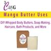 3CayG Mango Butter 5LB All Natural Bulk| Great for Whipped Body Butter Lotion and Soap Making Wild Harvested Naturally Refined view 3