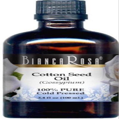 Cotton Seed Oil - 100% Pure, Cold Pressed (3.40 fl oz, ZIN: 429079)