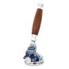 Chrome Metal Natural Wood Handle 5 Blade Cartridge Razor With Free Razor Holder (Beech Wood) view 1