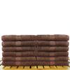 100% Cotton Salon, Hair Drying Towels - Soft and high Absorbent - 16 x 27 inches - 12 - Pack (Salon Towel - Set of 12, Brown) view 2