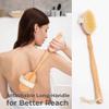 Dry Brushing Body Brush Set  Natural Bristle Spa Exfoliator Kit with Face Cleansing Brush, Long Dry Brushing Body Brush for Lymphatic Drainage & Massaging Cellulite Brush for Smooth, Radiant Skin view 4
