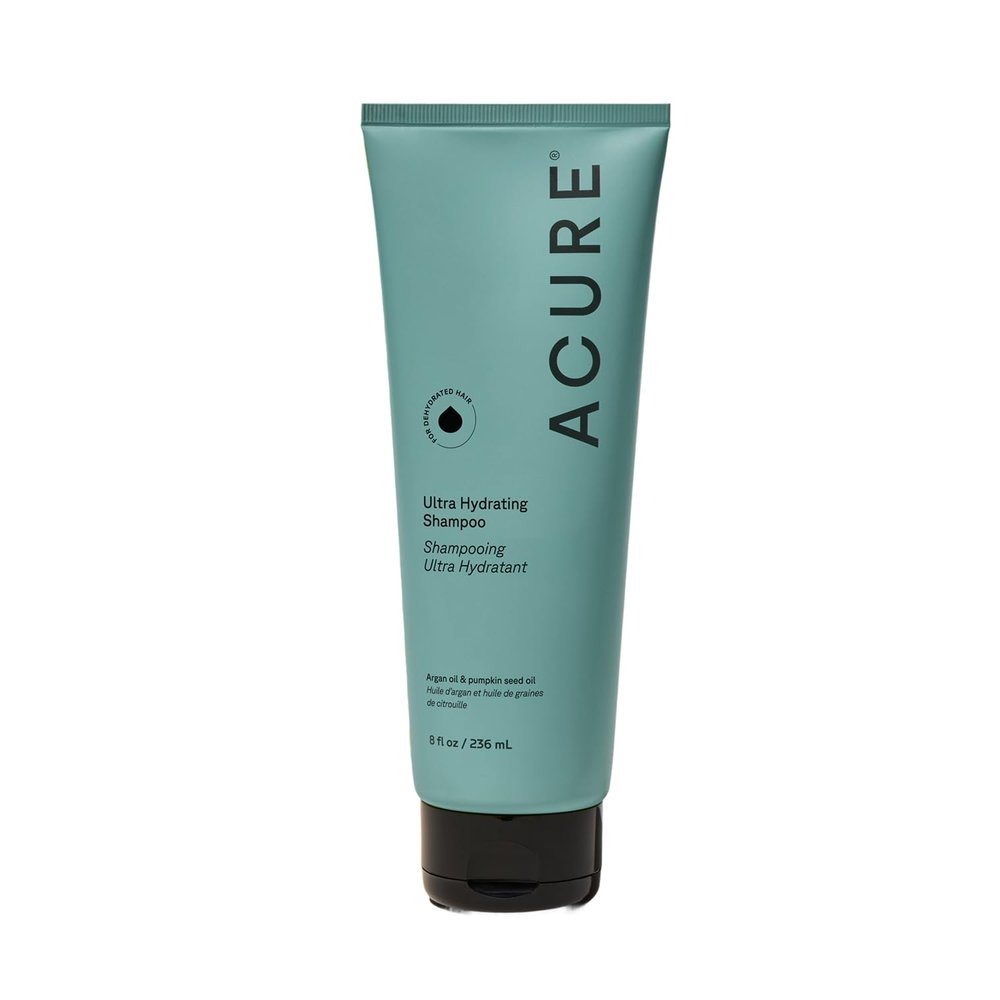 Acure Ultra Hydrating Shampoo - Moisturizing Shampoo for Women & Men, Moisturize & Soften Fine, Dry, Damaged, Color Treated Hair & Scalp w/ Argan Oil, Vegan, Paraben Free, Sulfate Free - 8 fl oz