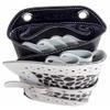 Kissaki Snow Leopard Style Genuine Leather Hair Scissors Holster Hairstylists Cosmetologist Tool Pouch view 2
