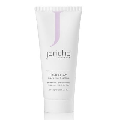 Jericho Cosmetics Hand Cream Moisturizing & Nourishing with Aloe, Olive Oil & Dead Sea Salts Hydrating Formula with Witch Hazel & Vitamin E Non-Greasy, 3.4 oz