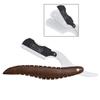 Brown & White Straight Cut Throat Shaving Razor Wooden Barber Hair Salon view 1