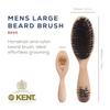 Kent Beard & Mustache Set - BRD5 Horse Hair + Nylon Bristle Brush, 81T + FOT Handmade Sawcut Combs, Pistol-Grip Wood Handle, Dry/Wet Use, Distributes Oils & Balms - Full Grooming Kit for Men view 2