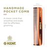 Kent Beard & Mustache Set - BRD5 Horse Hair + Nylon Bristle Brush, 81T + FOT Handmade Sawcut Combs, Pistol-Grip Wood Handle, Dry/Wet Use, Distributes Oils & Balms - Full Grooming Kit for Men view 3