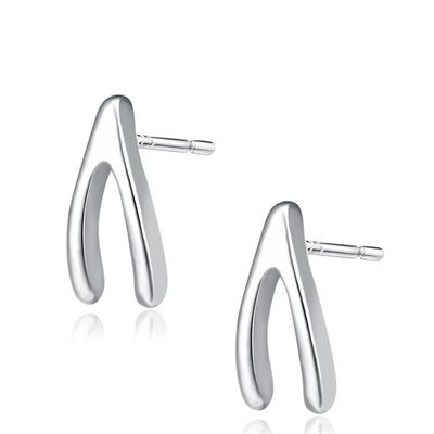 925 Sterling Silver Lucky Bone Statement Earrings Best WishWedding Jewelry Party Wear Valentines Gift