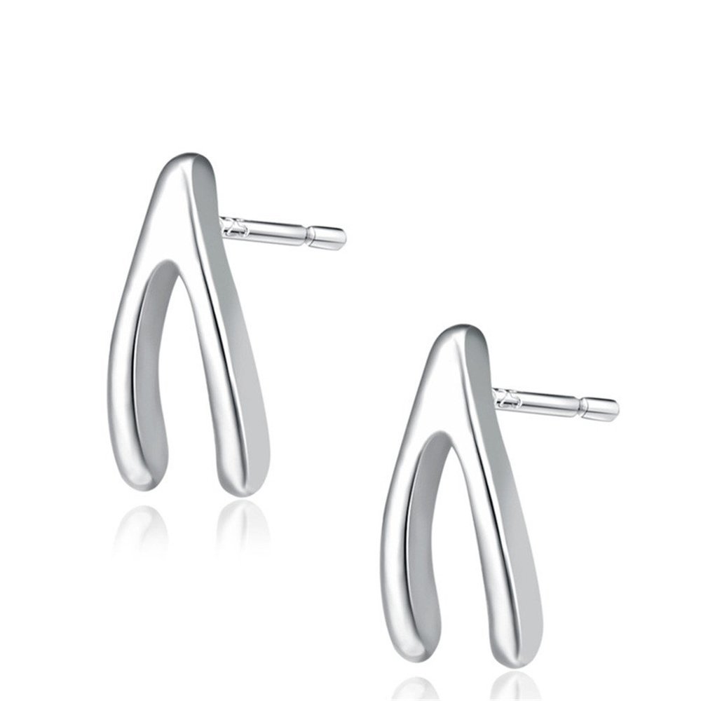 925 Sterling Silver Lucky Bone Statement Earrings Best WishWedding Jewelry Party Wear Valentines Gift