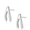 925 Sterling Silver Lucky Bone Statement Earrings Best WishWedding Jewelry Party Wear Valentines Gift view 1