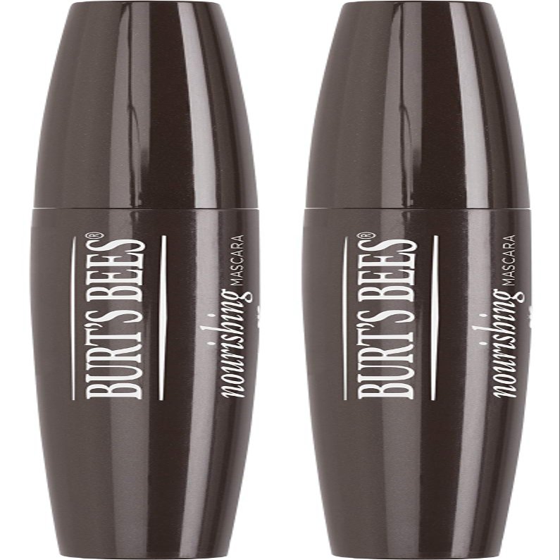 Burt's Bees 100% Natural Nourishing Mascara, Black Brown - 0.4 Ounce (Pack of 2)
