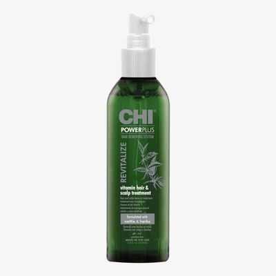 CHI PowerPlus Revitalizing Hair Treatment, Relieves Tightness & Dryness, Made With Botanicals & Vitamins to Nourish, Balance & Stimulate Scalp, 3 Oz