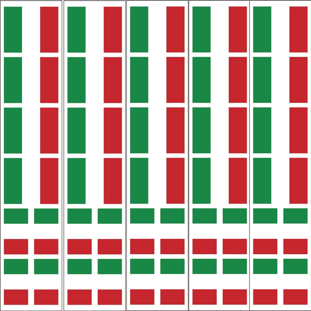 Italian Flag Temporary Tattoos, Italy Party Favors