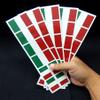 Italian Flag Temporary Tattoos, Italy Party Favors view 2