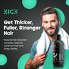 Kick Mens Shampoo - Peppermint & Tea Tree for Oil Control - Sulfate-Free, Refreshing Formula - Anti-Dandruff and Scalp Soothing - Shampoo for Oily Hair - Cruelty-Free - 16.6oz view 2