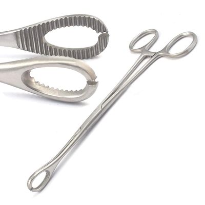 DDP BODY PIERCING SPONGE FORCEPS SLOTTED 7" STAINLESS STEEL PROFESSIONAL SEPTUM EAR NIPPLE BELLY NOSE TONGUE LIP NAVEL EYEBROW