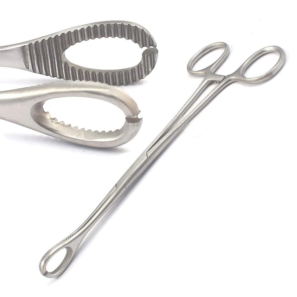 DDP BODY PIERCING SPONGE FORCEPS SLOTTED 7" STAINLESS STEEL PROFESSIONAL SEPTUM EAR NIPPLE BELLY NOSE TONGUE LIP NAVEL EYEBROW