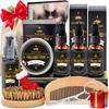 Beard Kit for Men Grooming & Care W/3 Pack Beard Oil, Wash, Balm, Comb, Brush, Scissors,Anniversary Valentines Birthday Fathers Gifts Idea for Husband Him Boyfriend Dad Men Christmas Stocking Stuffers view 1