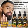 Beard Kit for Men Grooming & Care W/3 Pack Beard Oil, Wash, Balm, Comb, Brush, Scissors,Anniversary Valentines Birthday Fathers Gifts Idea for Husband Him Boyfriend Dad Men Christmas Stocking Stuffers view 4