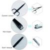 3Pcs Nail Clippers Set, Stainless Steel Fingernail and Toenail Clipper Cutters, Professional Nail Clippers Cutter for Men,Women,Kids. Slanted Tip Tweezers, Eyebrow Scissors, Nail Cutter view 3