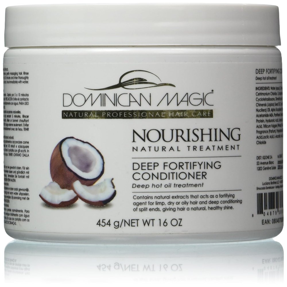 DOMINICAN MAGIC Nourishing Deep Fortify Conditioner  16oz - Intensive Repair & Hydration for Dry, Damaged, or Curly Hair - Strengthens, Softens & Restores Shine