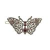 1928 Jewelry Blue Butterfly Crystal Filigree Tige Boule 2.12 Inch Hair Barrette Clip For Women, (1 Pcs) view 1