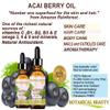 Botanical Beauty ACAI BERRY OIL 100% Pure Natural Virgin Unrefined Cold Pressed Carrier Oil. 0.5 Fl Oz 15 ml for Face, Skin, Hair, Lip, Nails. Rich in Vitamin E view 4