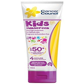 Cancer Council Australia Kids Sunscreen Range SPF50+ 110 ml.