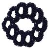 10 Pack Shoelace Hair Scrunchies Hair Ties - Navy view 1