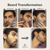 Aberlite ClearShaper 3.0 - Beard Shaper Kit w/Two Barber Pencils - Premium Shaping Tool - 100% Clear | Many Styles - The Ultimate Beard/Hair Lineup (US Patent) - Stencil Guide Template Outliner view 4