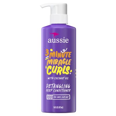 Aussie 3 Minute Miracle Curls Conditioner Pump, Citrus, 16 Fl Oz