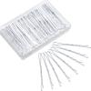Hicarer 100 Pieces White Bobby Pins 2.2 Inch Hair Pins for Women Wave Hair Clips Bulk with Storage Box Wedding Hair Accessories for All Hair Types view 1