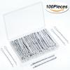 Hicarer 100 Pieces White Bobby Pins 2.2 Inch Hair Pins for Women Wave Hair Clips Bulk with Storage Box Wedding Hair Accessories for All Hair Types view 2
