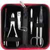 3 Swords Germany - brand quality 6 piece manicure pedicure grooming kit set for professional finger & toe nail care scissors clipper fashion leather case in gift box, Made in Solingen Germany (03706) view 1