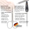 3 Swords Germany - brand quality 6 piece manicure pedicure grooming kit set for professional finger & toe nail care scissors clipper fashion leather case in gift box, Made in Solingen Germany (03706) view 2