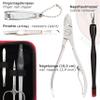 3 Swords Germany - brand quality 6 piece manicure pedicure grooming kit set for professional finger & toe nail care scissors clipper fashion leather case in gift box, Made in Solingen Germany (03706) view 3