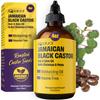 4oz Organic Cold Pressed Jamaican Black Castor Oil for Hair Growth and Damaged, Dry Scalp - Unscented, Hexane-Free view 1