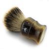 G.B.S Badger Shaving Brush with Faux Horn Handle, Free Stand, Large Silvertip view 3