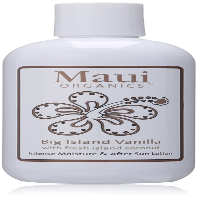 Maui Organics Moisture Lotion, (Big Island Vanilla, 8.5 Ounce)
