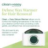 Clean + Easy Deluxe Wax Warmer  Thermostatically Controlled Hair Removal Wax Heater for Salon & Home Use, with No-Mess Scraper Bar, 120V view 3