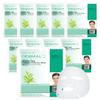 DERMAL Green Tea Collagen Essence Facial Mask Sheet 23g Pack of 10 - Hydrating and Soothing for Sensitive Oily Skin, Revitalize Dull Skin, Daily Skin Treatment Solution Sheet Mask view 1