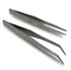 2 Piece Nickel Plated Steel Tweezers | Straight & Bent Tip (ToolUSA: KIT-S8528) view 2