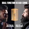 Beard Brush For Men & Beard Comb Set w/Mustache Scissors Grooming Kit, Natural Boar Bristle Brush, Dual Action Wood Comb, And Travel Bag Great Valentines Day Gifts for Him view 3