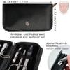 3 Swords Germany - brand quality 6 piece manicure pedicure grooming kit set for professional finger & toe nail care scissors clipper fashion leather case in gift box, Made in Solingen Germany (83202) view 4