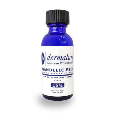 Mandelic Acid 10% AHA Alpha Hydroxy Peel Medical Strength Used For Rosacea, Cystic Acne, Blackheads, Pores, Whiteheads, Hyperpigmentation, Melasma, Age Spots, Sun Spots (2.0 fl. oz / 60 ml)