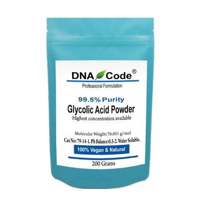 DNA Code- DIY Glycolic Crystal Powder 99.5% Purity, Cosmetic Grade. Make Your Own Peel and Mask. Add to Cream, Moisturizer