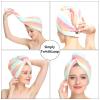 AuroTrends Microfiber Hair Towel 2Pack, Hair Towel Wrap for Women/Kids- Super Absorbent Soft Microfiber Towel for Hair, Hair Drying Towels for Long/Thick/Fine/Curly Hair (Set of 2, Rainbow) view 4